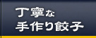 丁寧な手作り餃子